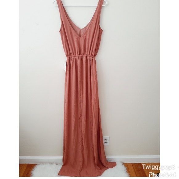 🌿 Show Me Your MuMu Kendall Maxi Dress Rustic Mauve - Picture 3 of 11